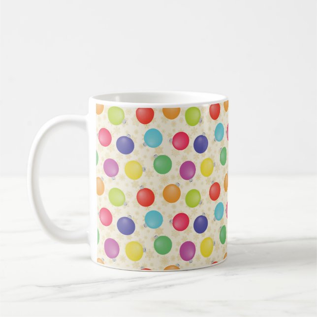 Bollar, Guld Snöflingor Kaffemugg (Vänster)