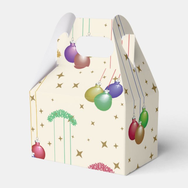 Bollar, guld-stjärnor presentaskar (Framsidan Sidan)