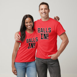 Bollar in! Kommande besegra! - på rött (2-Sided) T Shirt