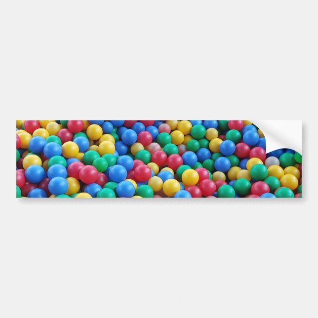 Bollar Kids Play med färgade Boll Pit Bildekal (Framsidan)