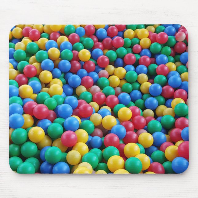 Bollar Kids Play med färgade Boll Pit Musmatta (Framsidan)