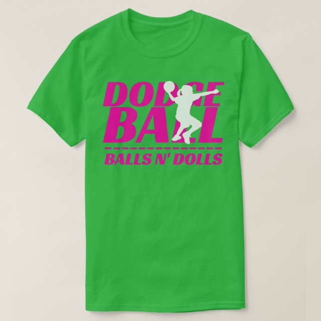 Bollar N Dolls Dodgeball Tournament Team Namn Matc T Shirt (Design framsida)