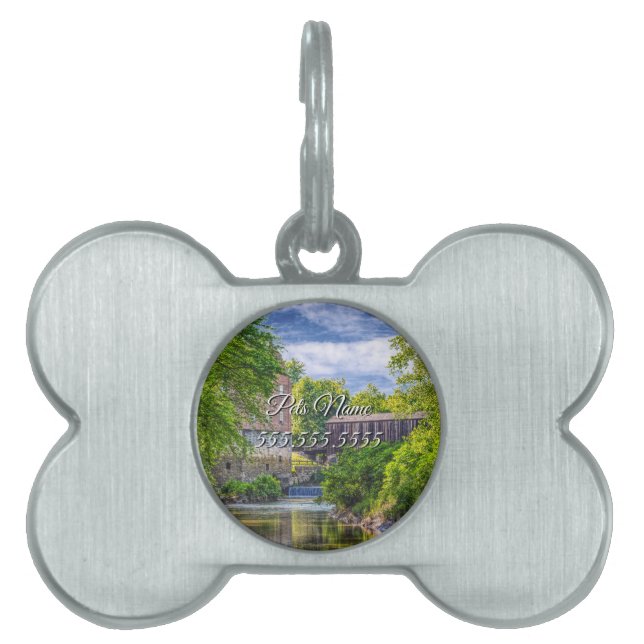 Bollinger Mill & Burfordville Covered Bridge ID-bricka Husdjur (Framsidan)