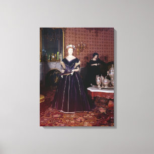 Bollkappa av Mary Todd Lincoln Canvastryck