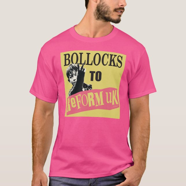BOLLOCKSO REFORM UK rolig rolig T Shirt (Framsida)