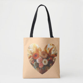 Bolloming Heart-Fullt Skriv ut till Bag Tygkasse