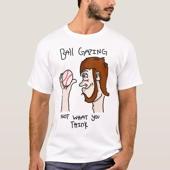 Bollperson som stirrar tee shirt (Framsida)