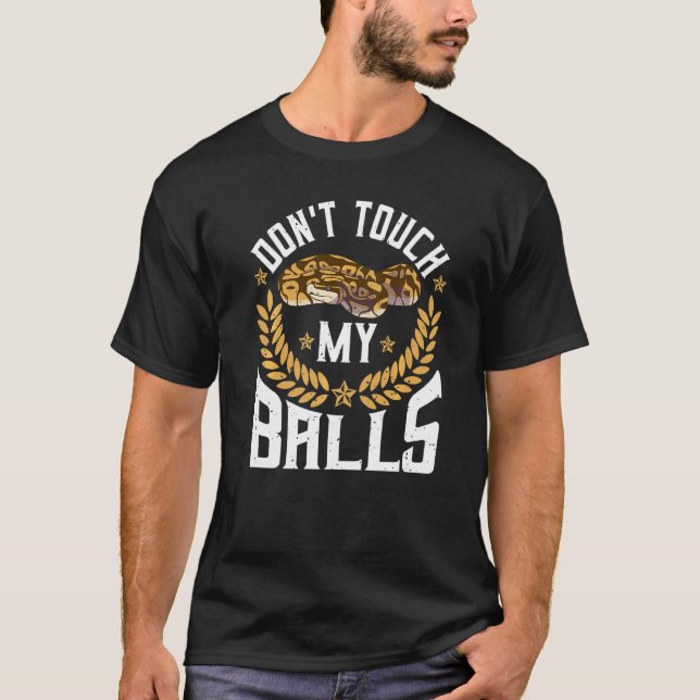 Bollpython Herpetolog Puns För En Bananorm   T Shirt (Framsida)