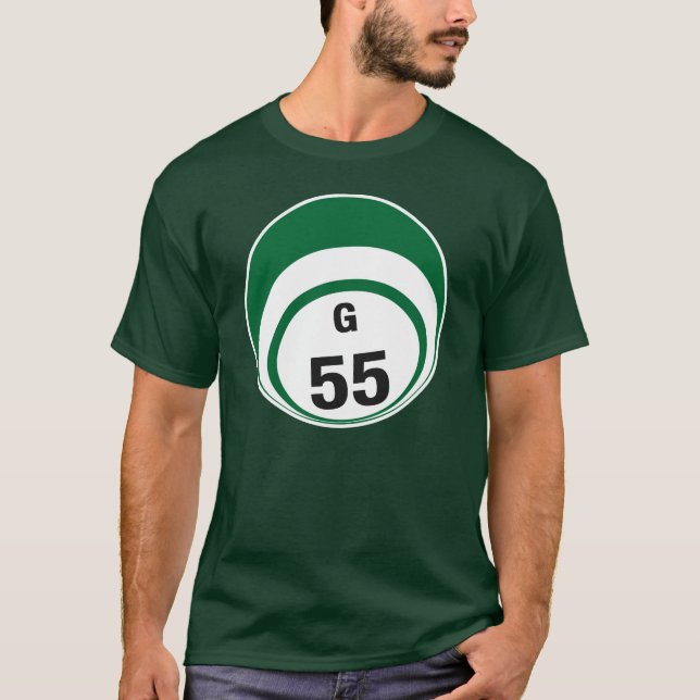 Bollskjorta för bingo G55 T-shirt (Framsida)