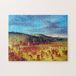 Bollspel av Choctaw Boll Up George Catlin Pussel