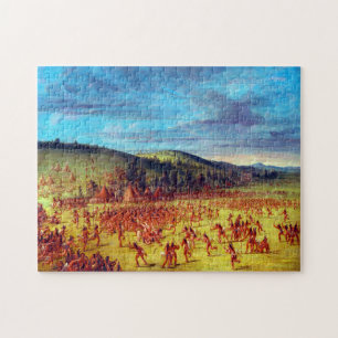 Bollspel av Choctaw Boll Up George Catlin Pussel