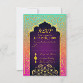 Bollywood Arabian Nights Bröllop OSA Card