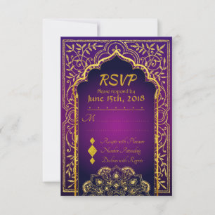 Bollywood Arabian Nights Bröllop OSA Card Kort