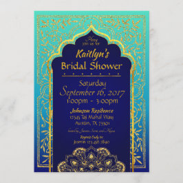 Bollywood Arabian Nights Inbjudningskort för möhip