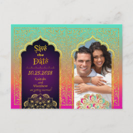 Bollywood Arabian Nights Spara datum Meddelande Vykort