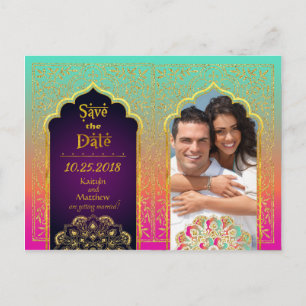 Bollywood Arabian Nights Spara datum Meddelande Vykort