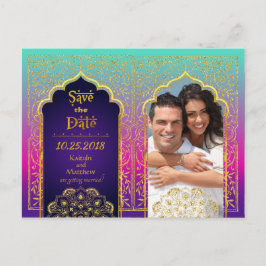 Bollywood Arabian Nights Spara datumet Meddelande Vykort