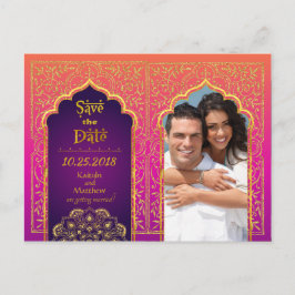 Bollywood Arabian Nights Spara datumet Meddelande Vykort