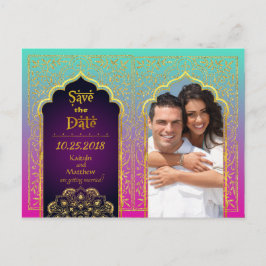 Bollywood Arabian Nights Spara datumet Meddelande Vykort