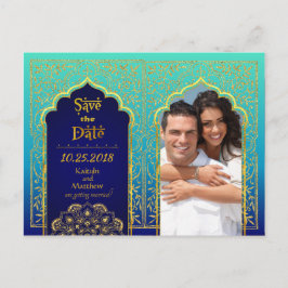 Bollywood Arabian Nights Spara datumet Meddelande Vykort
