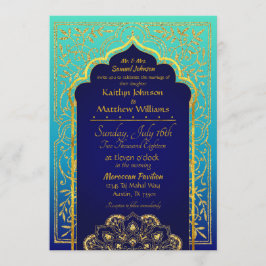 Bollywood Arabian Nights Wedding bjudande Inbjudningar
