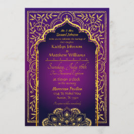 Bollywood Arabian Nights Wedding bjudande Inbjudningar