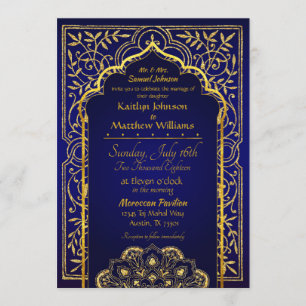 Bollywood Arabian Nights Wedding bjudande Inbjudningar