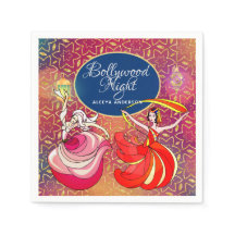 Bollywood Night Dancer Red Lila Guld Anpassningsba