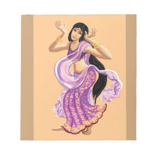 Bollywood sari dancer anteckningsblock
