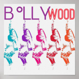 Bollywood Vibrance Poster med Samira