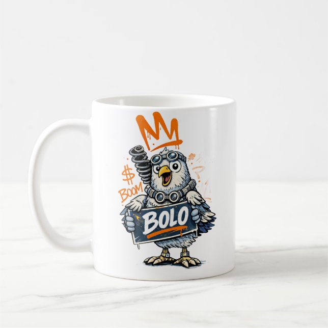 Bolo Graffiti Bird Mug Kaffemugg (Vänster)