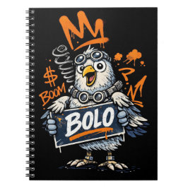 Bolo Graffiti Bird Spiral Notebook Anteckningsbok
