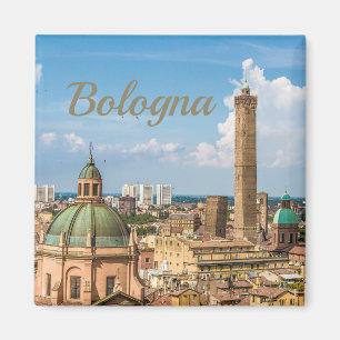 Bologna Emilia Romagna Italien Panorama-gåva Magnet