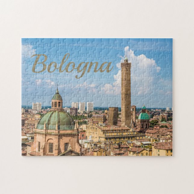 Bologna Emilia Romagna Italien Panorama-gåva Pussel (Horisontell)
