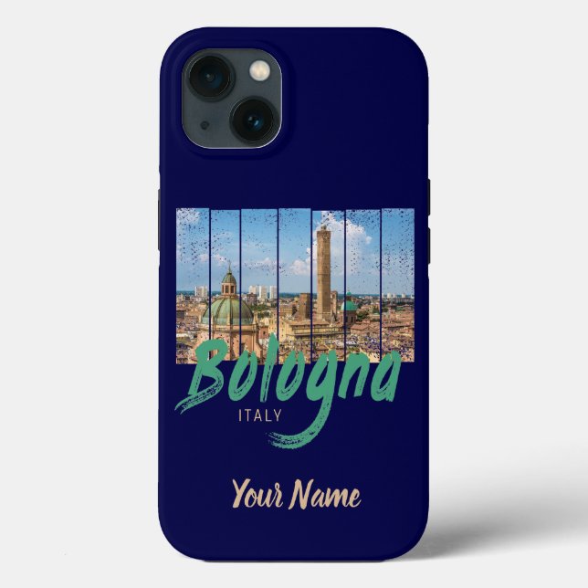 Bologna Emilia-Romagna Italien vintage souvenir (Baksida)