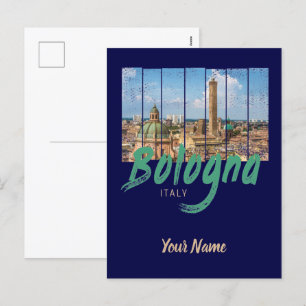Bologna Emilia-Romagna Italien vintage souvenir Helg Vykort