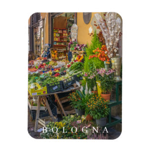 Bologna-frukt och veg-butiker visa kylmagnet magnet