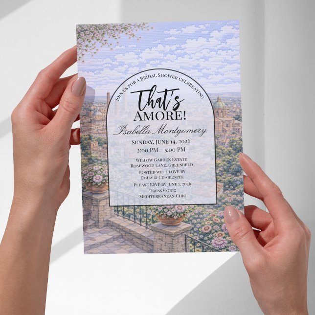 Bologna Italian Themed Bridal Shower Inbjudningar (Bologna Italian Themed Bridal Shower Invitations
)