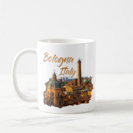Bologna-Italien: Historiskt centrum Kaffemugg