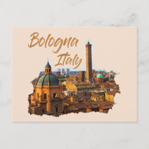 Bologna-Italien: Historiskt centrum Vykort
