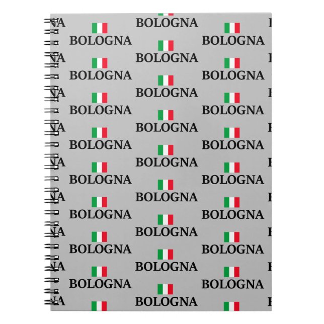 Bologna Italien, I kärlek Bologna Anteckningsbok (Framsidan)
