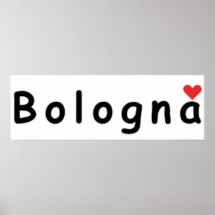 Bologna Italien, I kärlek Bologna Poster