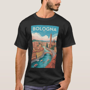 Bologna Italien Illustration Resa Konst Vintage T Shirt