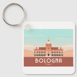 Bologna Italien Pastel Travel Nyckelring