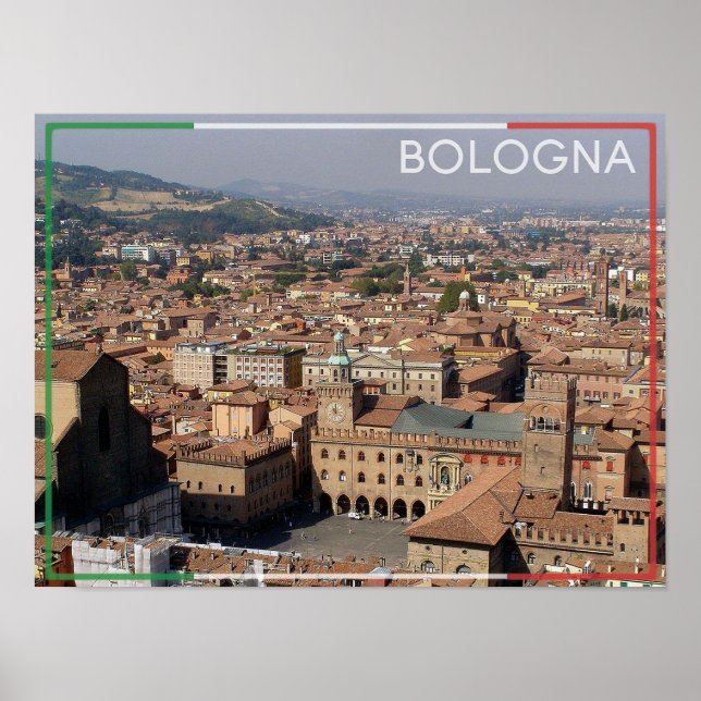 Bologna - Italien Poster (Framsidan)