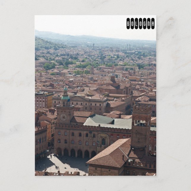 Bologna. Italien Vykort (Framsida)