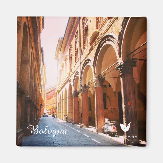 Bologna - kylmagnet av Velvet Escape Magnet (Framsidan)
