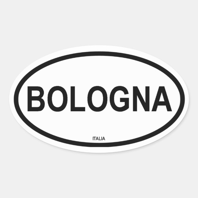 BOLOGNA OVALT KLISTERMÄRKE (Framsida)