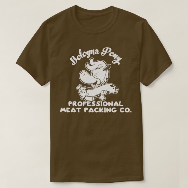 Bologna Pony Professionell Kött Packing Co. T Shirt (Design framsida)