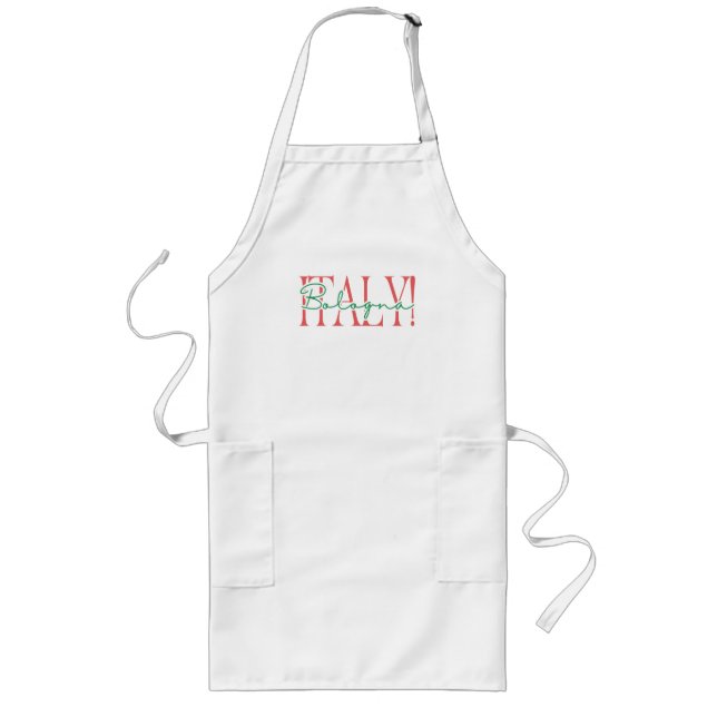 Bologna souvenir italienskt present Italien Långt Förkläde (Framsidan)